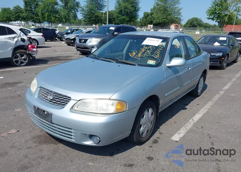 2002 Nissan Sentra Xe/Gxe from USA, damaged, VIN 3N1CB51D32L684833